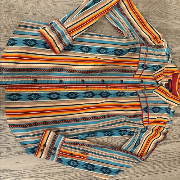 Rock & Roll Denim Tops - Women’s Rock & Roll Button Down Shirt